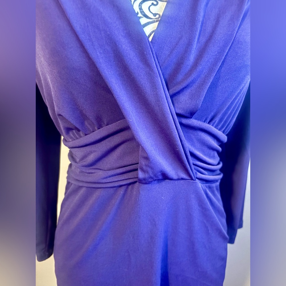 NEW YORK & COMPANY Faux Wrap Blouse - Picture 4 of 5